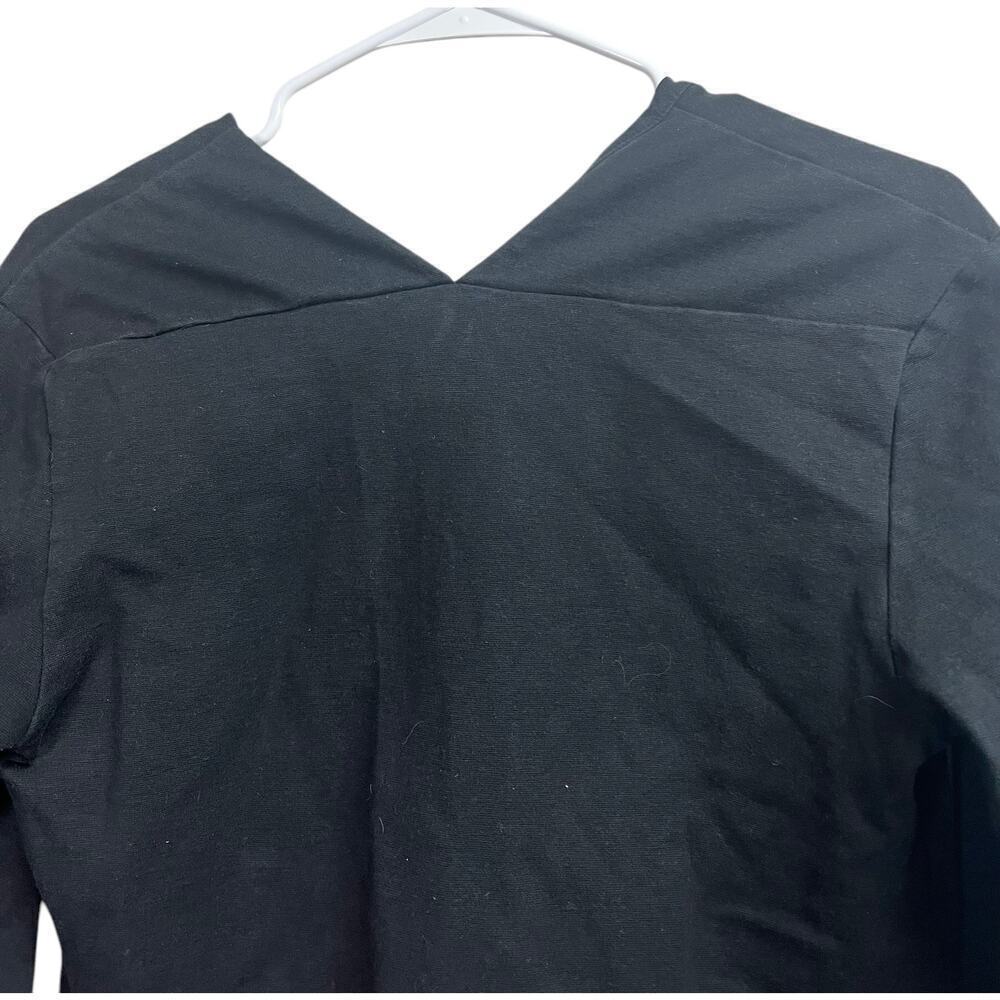 Kate Spade Saturday Black V-Neck Women's Top Medium - Picture 7 of 8
